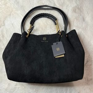 House of Harlow 1960 Elegant Black Satchel